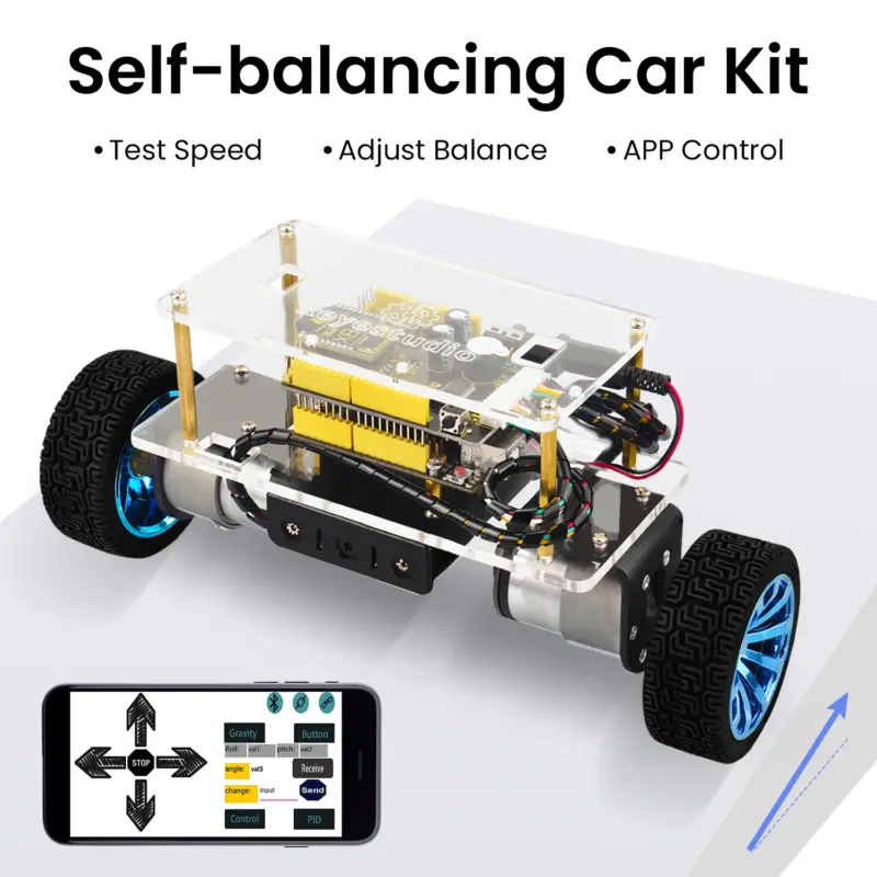 Robot voiture auto-équilibrée Bluetooth – Kit programmable - Kf s c c fbf c b fa aa f fa ca - Robot Gadget