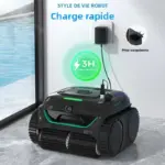 Robot nettoyeur de piscine sans fil C2V – Vision AI & contrôle via application - Kf s dc d d e f b b y - Robot Gadget