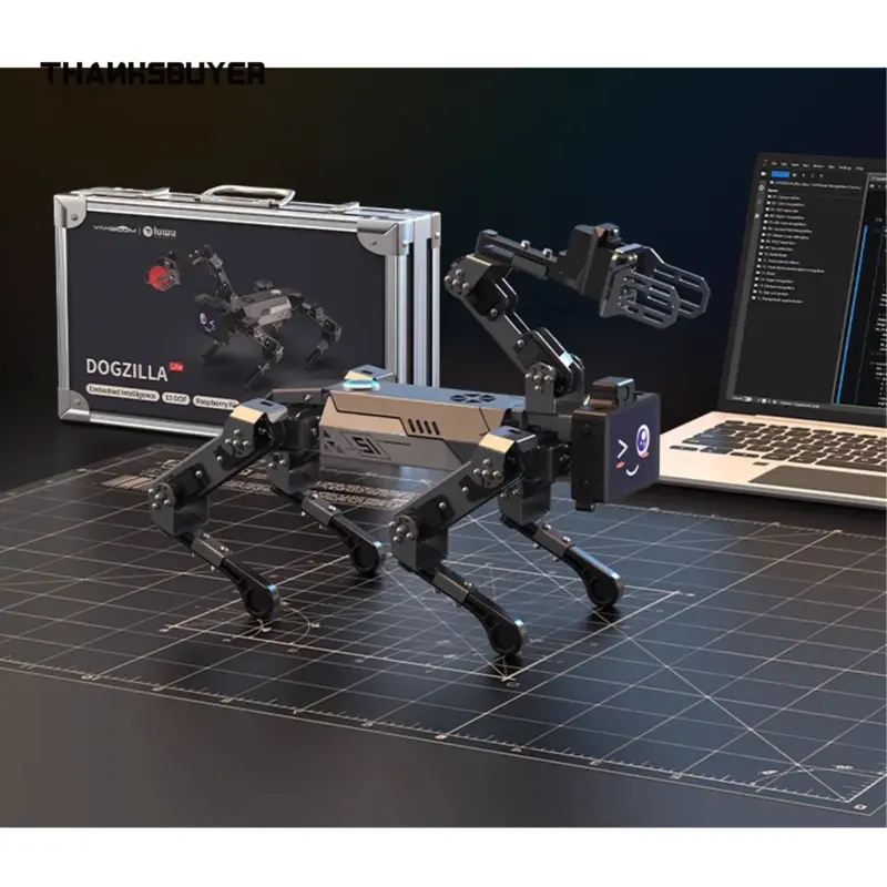 Robot chien intelligent DOGZILLA-Lite – (avec Raspberry Pi, Caméra HD & bras robotique) - Kf s f fe c adc f b fed fcf f - Robot Gadget