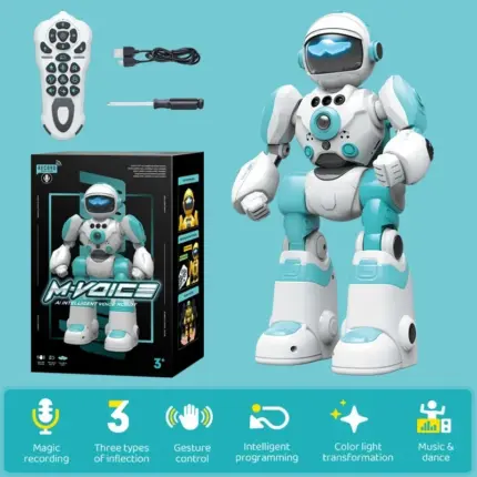 Robot jouet intelligent M-Voice – Parle, danse et enregistre la voix - Kf s f f e b a fbae cadaf - Robot Gadget