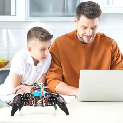 Kit robot araignée pour Arduino - Robot quadrupède programmable ESP32 - Kf sa cee e c c b aebbd bz - Robot Gadget